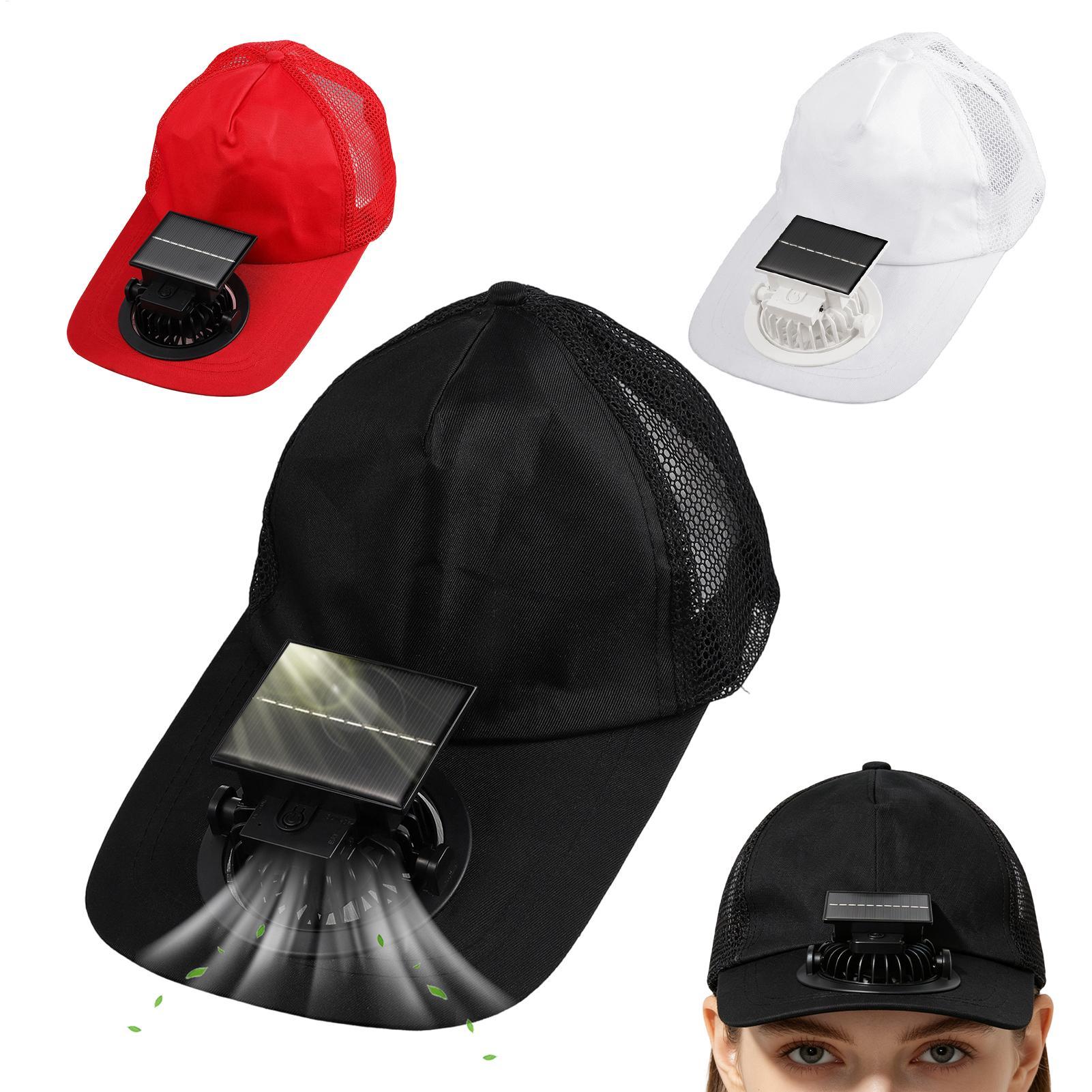 Outdoor Power Block - Solar Powered Fan Hat USB Charging