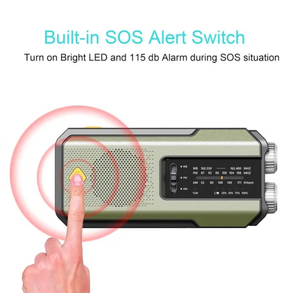 Emergency Solar Hand Crank NOA - Outdoor Power Equipment Brands ulasan dan harga